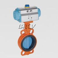 氣動(dòng)對(duì)夾式尼龍蝶閥